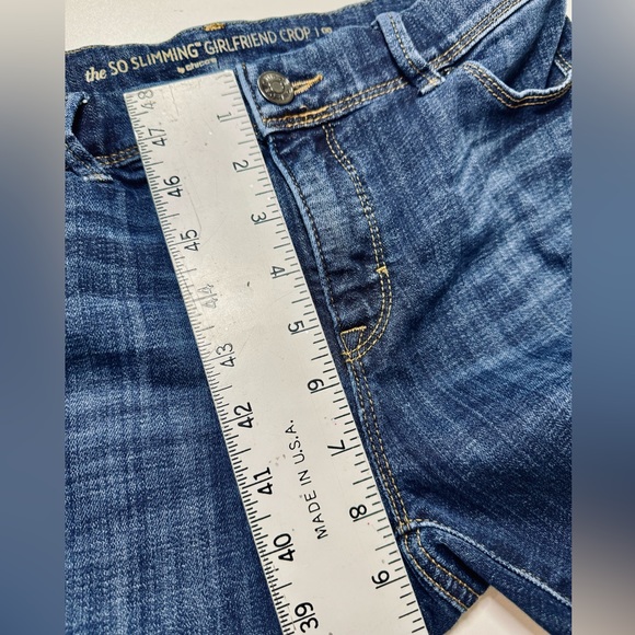 Chico’s‎ Cropped Jeans So Slimming Girlfriend SZ 00/2 Dark Wash Stretch SZ 00/2 - Picture 12 of 16